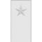 Ekena Millwork Standard Foster Star Plinth Block With Rounded Edge, 5"W x 10"H x 3/4"P PBP050X100X075FOS08 - alternate 2
